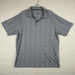 Callaway Opti Dri Men's Performance Golf Polo All-Over Flamingo Print Large